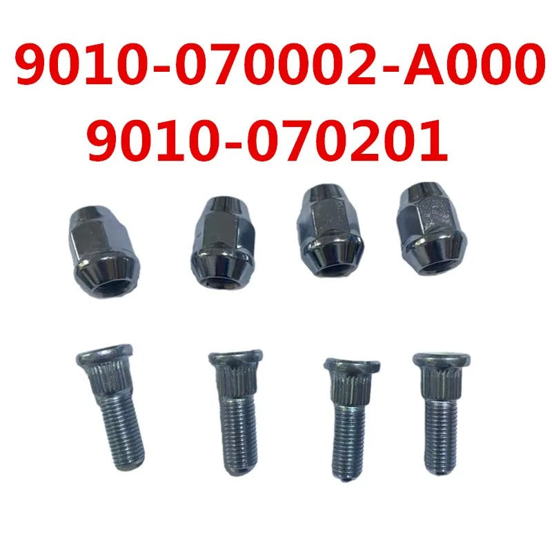 1 SET Original WHEEL ALLOY RIM NUT And Bolt 9010-070002-A000 & 9010-070201 For CF MOTO ATV UTV PARTS 450/550/600/800/1000 QUADS