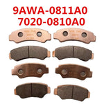 2pcs Front and 2pcs Rear SINTERED Brake Pads ASSY 9AWA-0811A0 &7020-0810A0 For CFMoto NEW 800CC 850 1000 ATV UTV U8 Z10