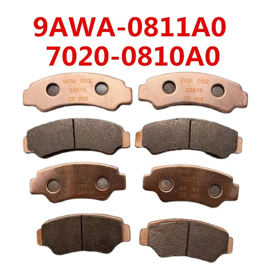 4PAIRS Front & Rear SINTERED Brake Pads 9AWA-0811A0&7020-0810A0 9DQV-0813A1 9DQV-0815A1For CFMoto NEW600 850 1000UTV ATV450 520