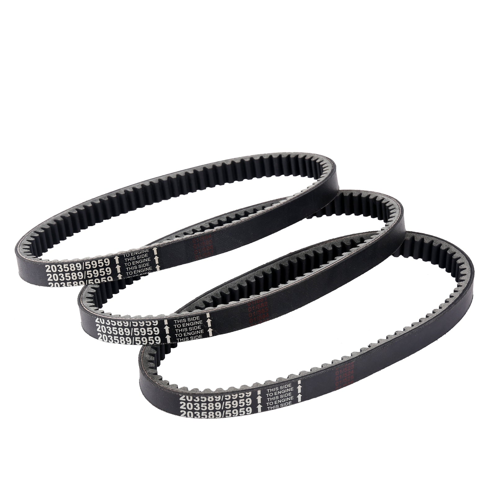 EverJoy Fix 30 Series Go Kart Drive Belt Torque Converter Belt Replaces Manco 5959 / Comet 203589, Pack of 3 Pcs