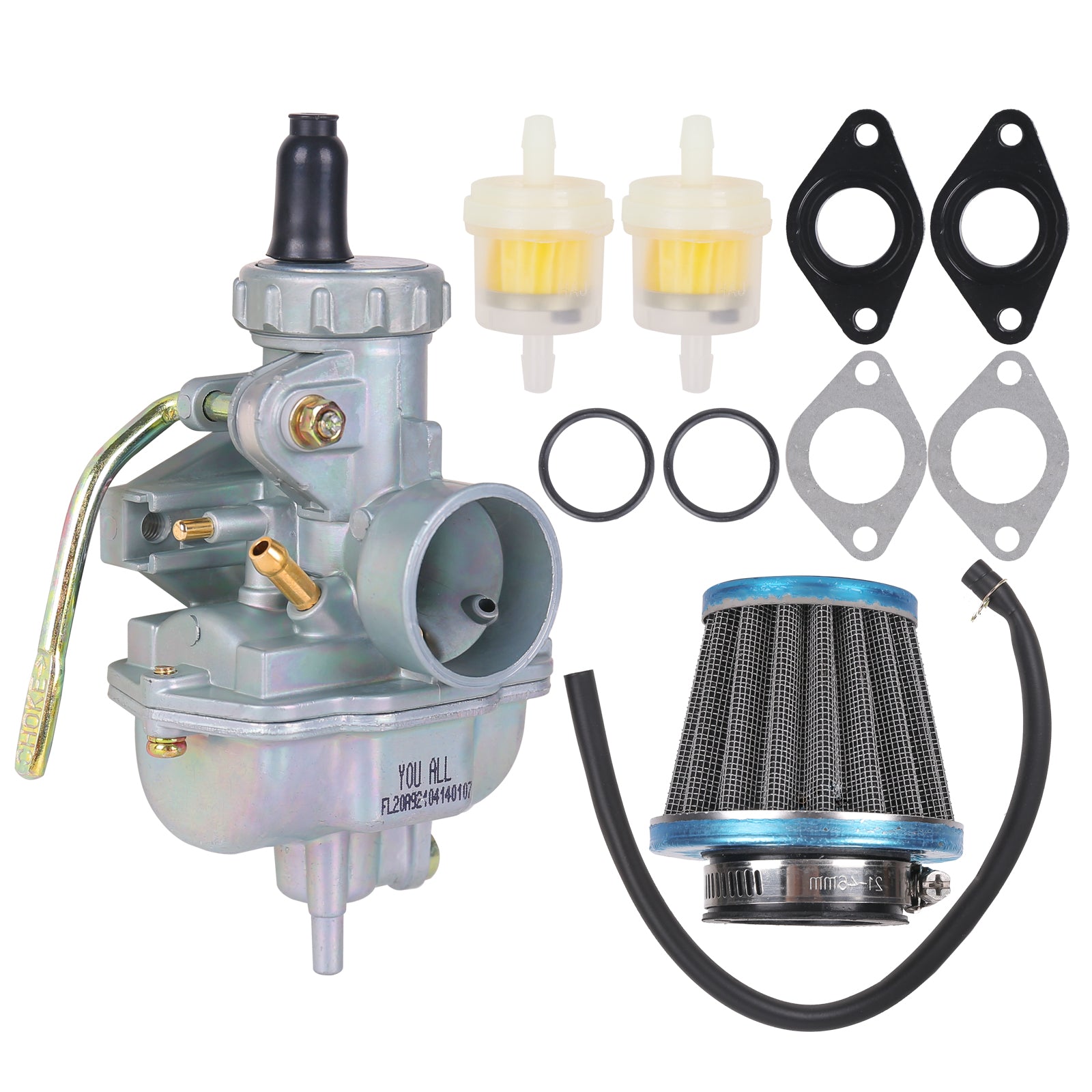 Carburador PZ20 para 50 cc 70 cc 80 cc 90 cc 110 cc Taotao NST SunL ​​Kazuma Baja Quad chino de 4 tiempos ATV 4 ruedas Go Kart Dirt Bike Honda CRF50F XL75 CRF80F XR50R